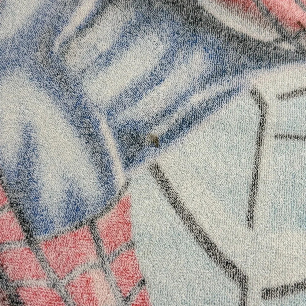 VTG Y2K Spider-Man 2 Beach Towel 2003 Marvel Movie Cotton Large Graphic Red Blue